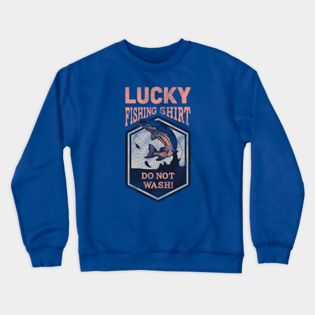 Lucky Fishing Shirt Crewneck Sweatshirt by Pop Tops